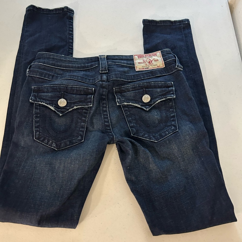 True Religion Blue Skinny Jeans
